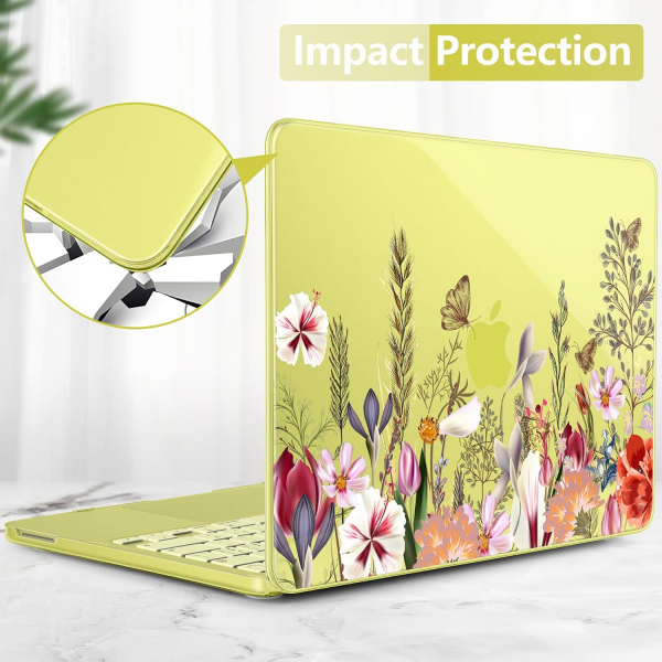 Batianda Botanical Serisi MacBook Neo Laptop K�l�f Seti-Whimsical Wildflower
