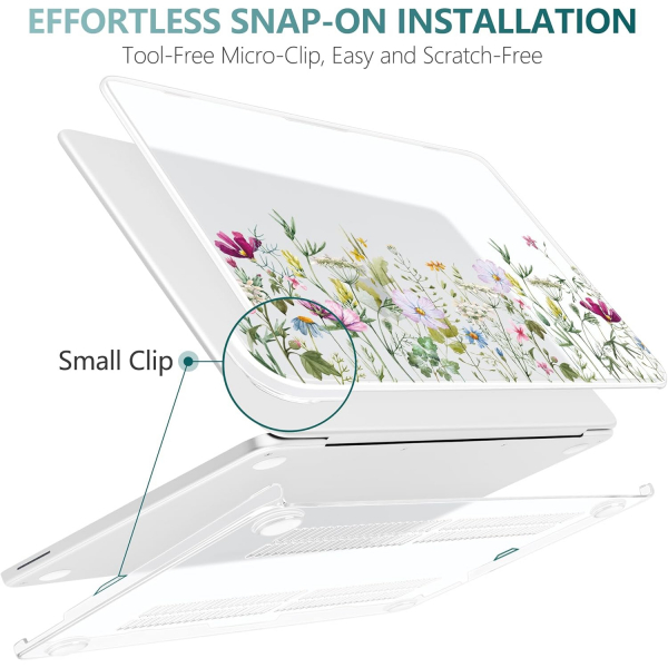 Batianda Botanical Serisi MacBook Neo Laptop K�l�f Seti-Wildflower Meadow