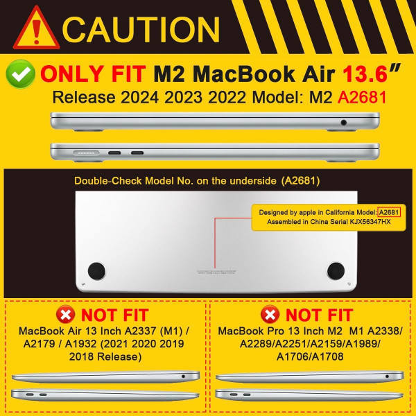Batianda MacBook Air M4 Iltl Klf (13 in)-Clear