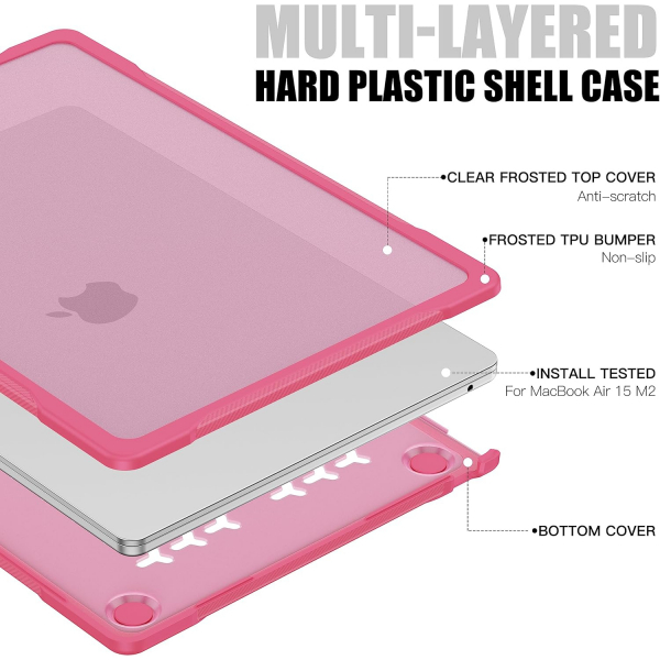 Batianda MacBook Air M4 Standl Klf (15 in)-Pink