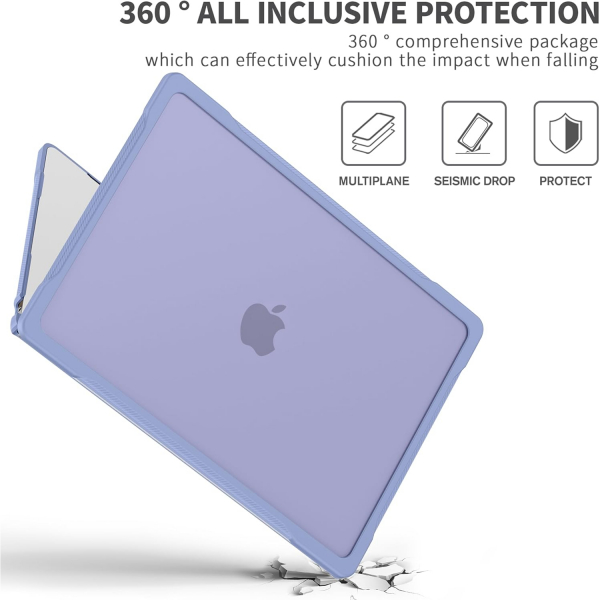 Batianda MacBook Air M4 Standl Klf (15 in)-Lavender Grey