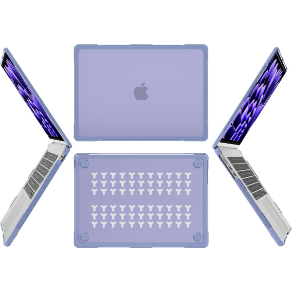Batianda MacBook Air M4 Standl Klf (15 in)-Lavender Grey