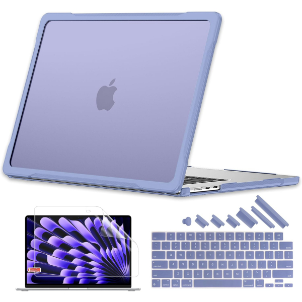 Batianda MacBook Air M4 Standl Klf (15 in)-Lavender Grey