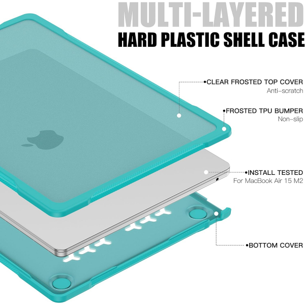 Batianda MacBook Air M4 Standl Klf (15 in)-Blue