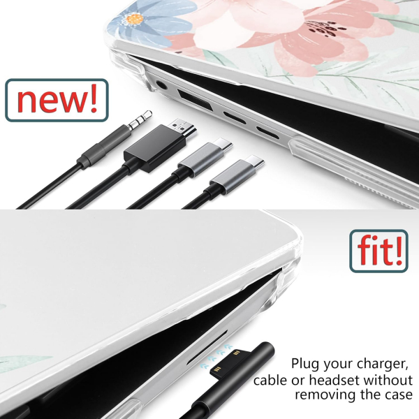 Batianda Microsoft Surface Laptop 7 Klf (13.8 in)-Cute Flowers 