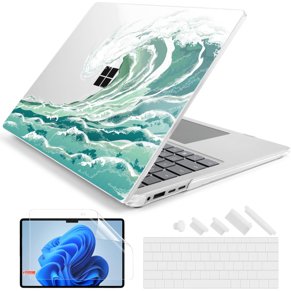 Batianda Microsoft Surface Laptop K�l�f Seti (13.8 in�)-Wave 