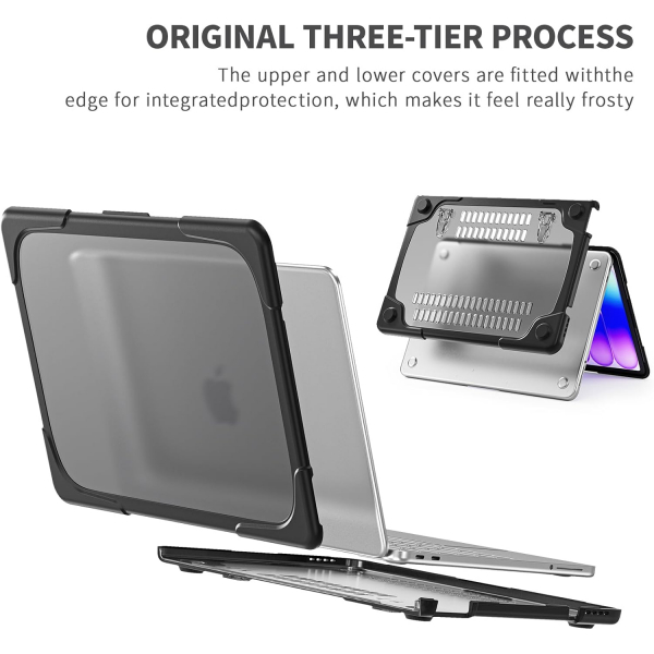 Batianda Standl� MacBook Neo Laptop K�l�f Seti-Black