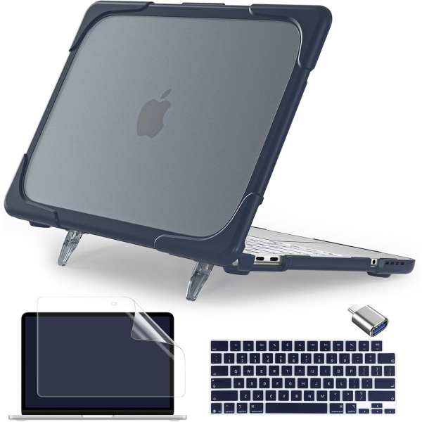 Batianda Standl� MacBook Neo Laptop K�l�f Seti-Indigo
