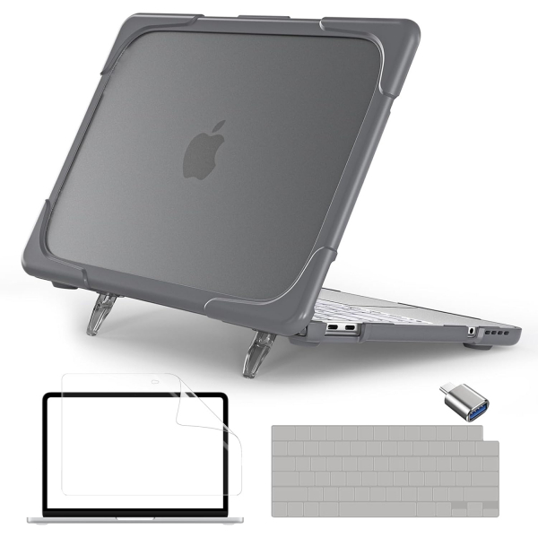 Batianda Standl� MacBook Neo Laptop K�l�f Seti-Grey