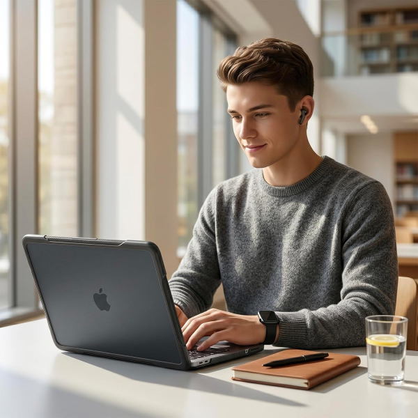 Batianda Ultimate Slim MacBook Neo Laptop K�l�f Seti-Black