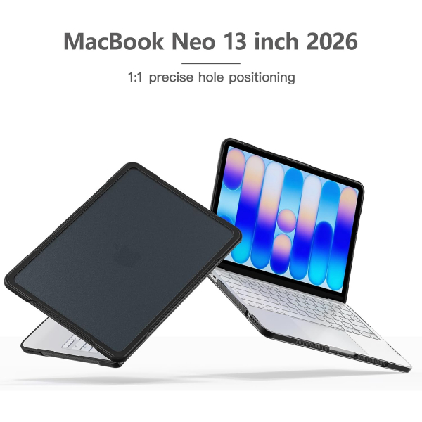 Batianda Ultimate Slim MacBook Neo Laptop K�l�f Seti-Black