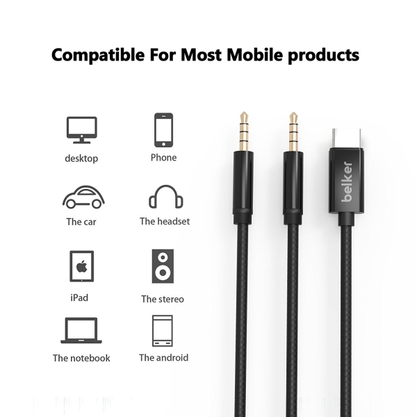 Belker USB C Aux Adaptr