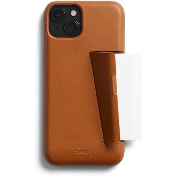 Bellroy Apple iPhone 15 Plus Czdan Deri Klf-Terracotta