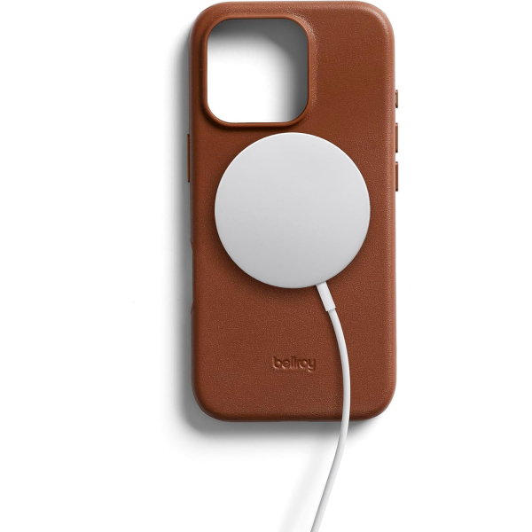 Bellroy Apple iPhone 16 Pro Deri Klf-Sienna
