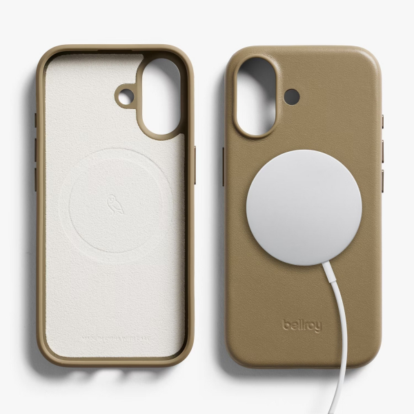 Bellroy Apple iPhone 17 Deri Klf-Khaki