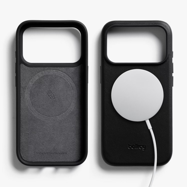 Bellroy Apple iPhone 17 Pro Deri Klf-Black