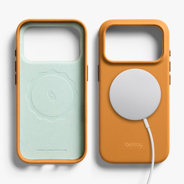 Bellroy Apple iPhone 17 Pro Deri Klf-Butterscotch