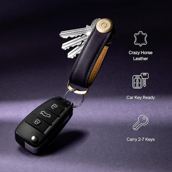 Orbitkey Deri Anahtar Dzenleyici -Chestnut Brown