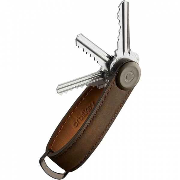 Orbitkey Deri Anahtar Dzenleyici -Oak Brown