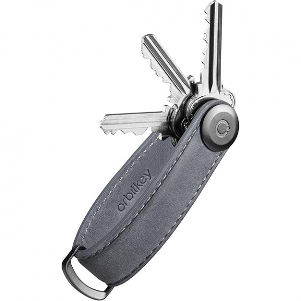 Orbitkey Deri Anahtar Dzenleyici -Steel Grey