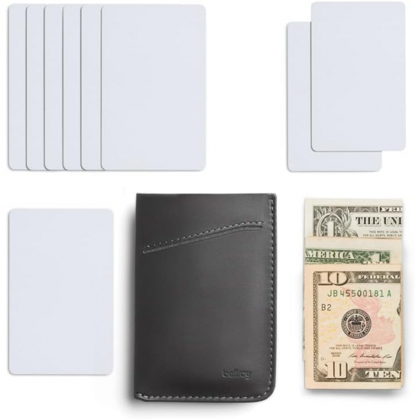 Bellroy Deri Kartlk (CharcoalCobalt)