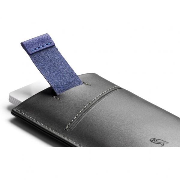 Bellroy Deri Kartlk (CharcoalCobalt)