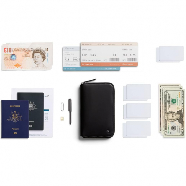 Bellroy Travel Folio Deri Kadn Czdan(Black)