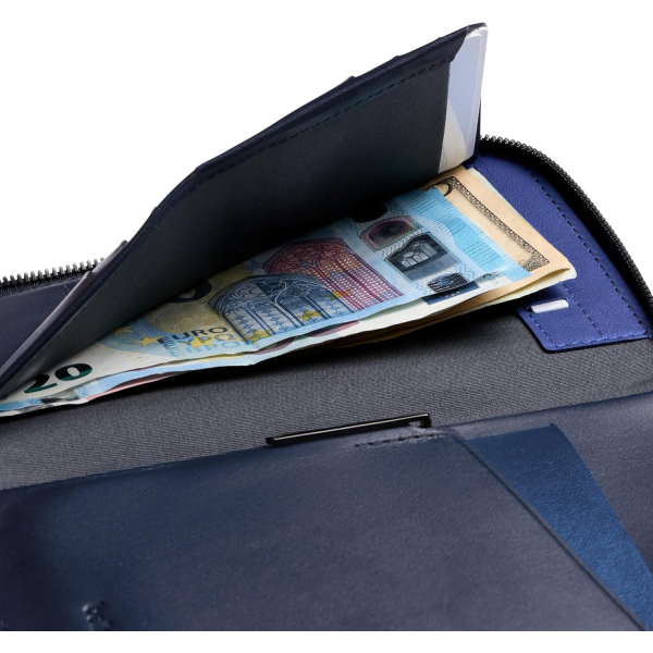 Bellroy Travel Folio Deri Kadn Czdan(Navy)
