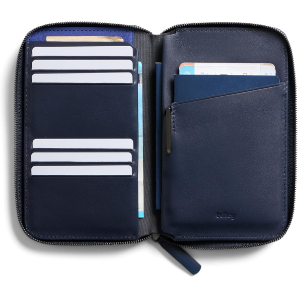Bellroy Travel Folio Deri Kadn Czdan(Navy)