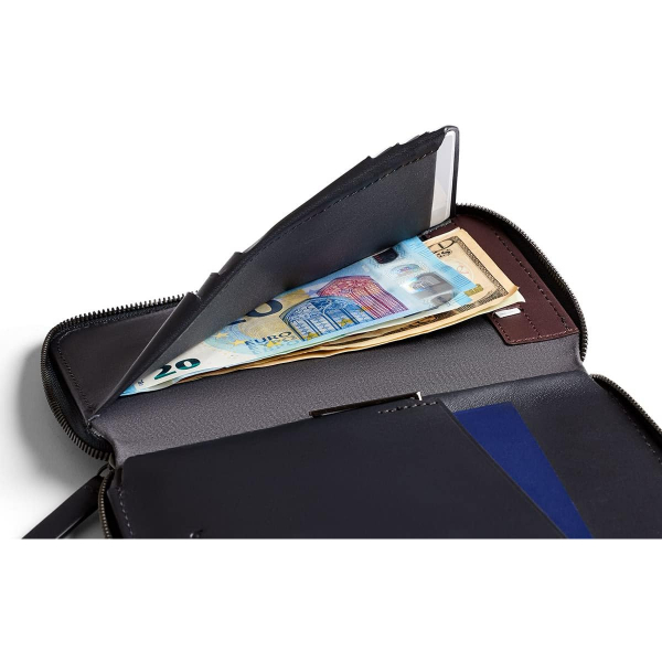 Bellroy Travel Folio Deri Kadn Czdan(DeepPlum)