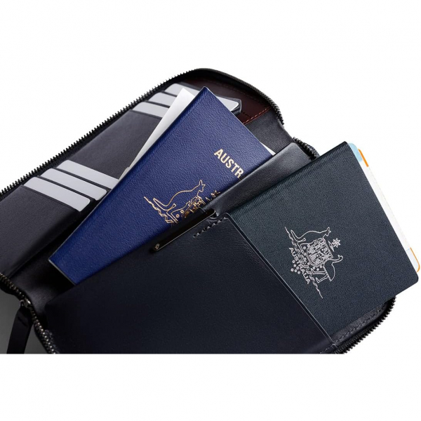 Bellroy Travel Folio Deri Kadn Czdan(DeepPlum)