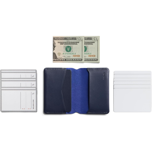Bellroy Under Cover Deri Czdan -Navy 