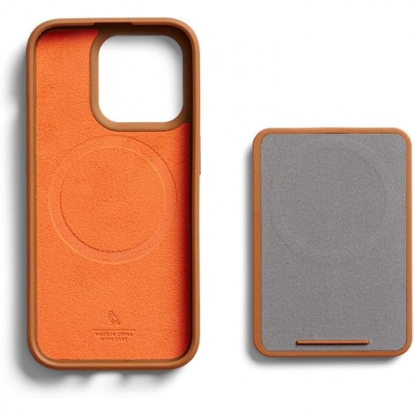 Bellroy Apple iPhone 15 Pro Czdan Deri Klf-Terracotta