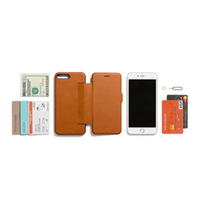 Bellroy iPhone 8 Deri Czdan Klf-Caramel