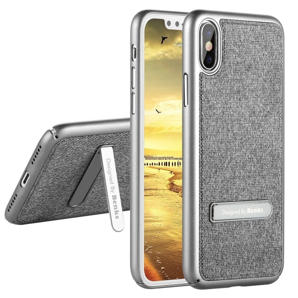 Benks Apple iPhone X Kickstand Klf-Silver