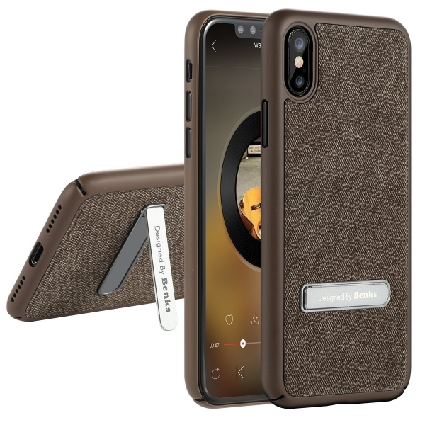 Benks Apple iPhone X Kickstand Klf-Brown