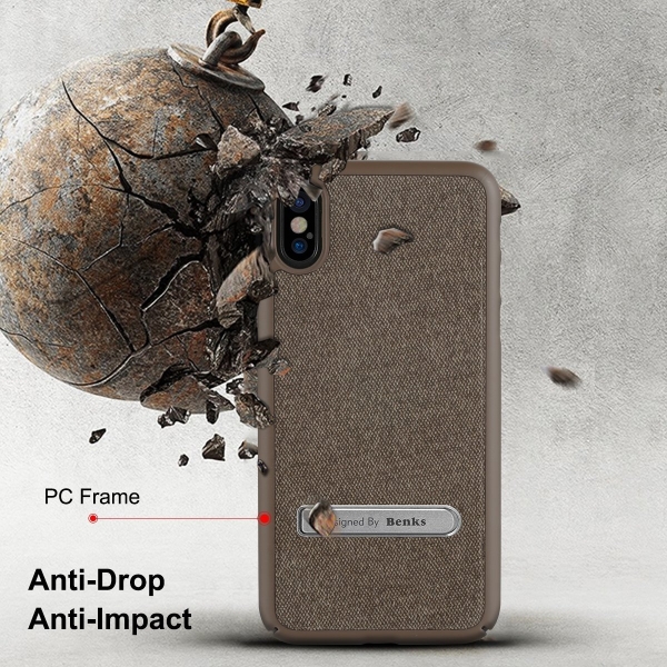 Benks Apple iPhone X Kickstand Klf-Brown