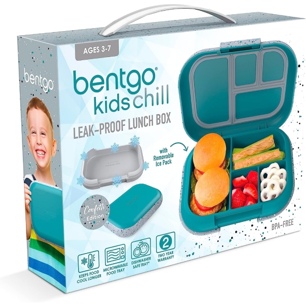 Bentgo Chill Blmeli Beslenme Kutusu (Teal)