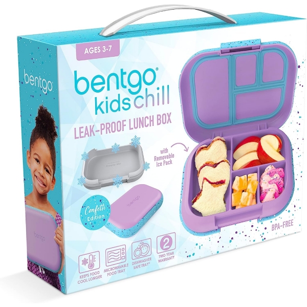 Bentgo Chill Blmeli Beslenme Kutusu (Vivid Orchid)