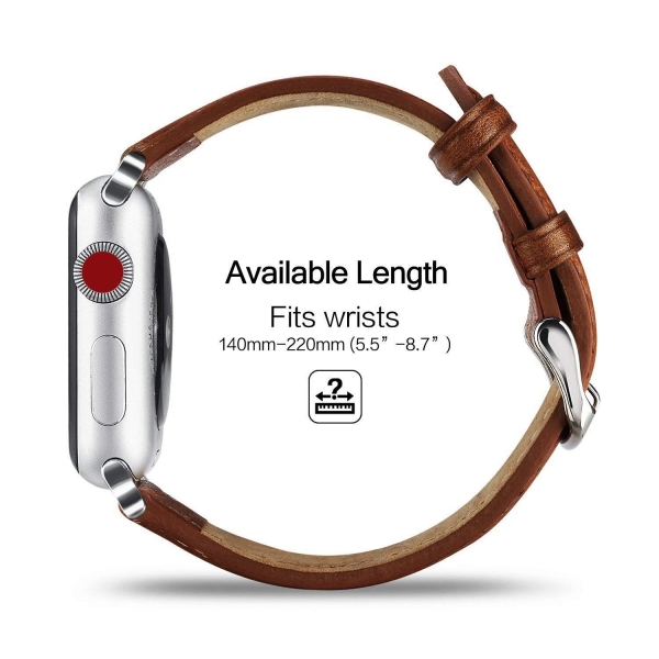 Benuo Apple Watch Series 3 Deri Kay (42mm)-Brown