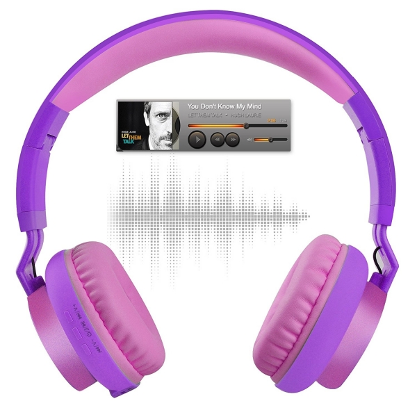 Biensound BT60 Kulak st Kulaklk-Purple-Pink