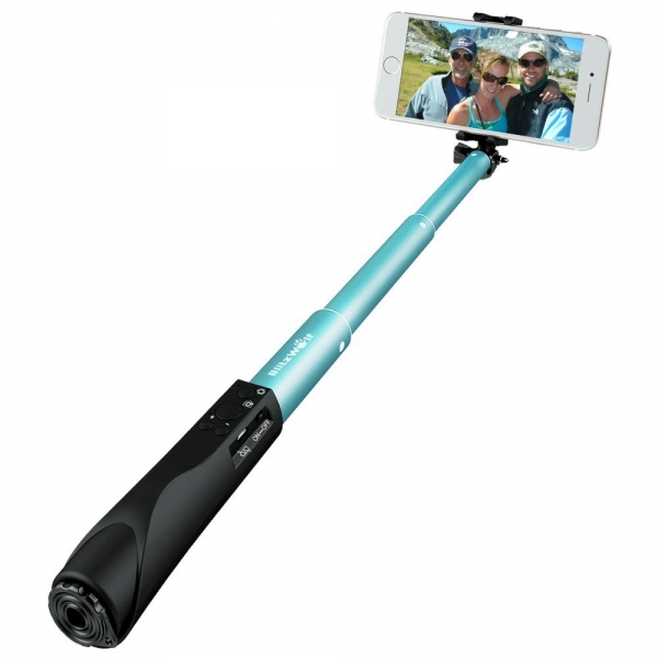 BlitzWolf Bluetooth Selfie Stick-Sky Blue