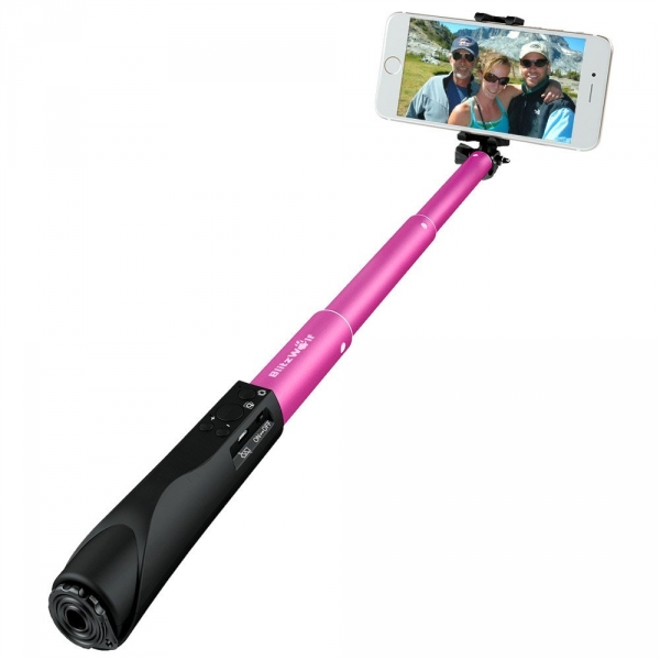 BlitzWolf Bluetooth Selfie Stick-Rose Gold