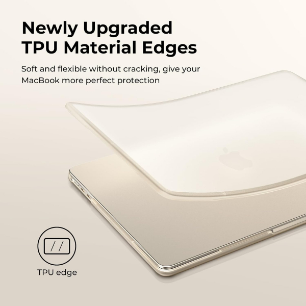 BlueSwan Anti-Cracking MacBook Air K�l�f� (13.6 �n�)-Frosted Straight