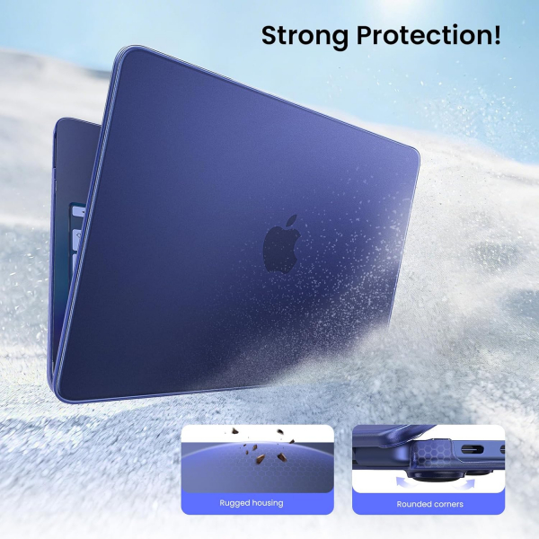 BlueSwan Kaymaz Y�zey MacBook Neo Laptop K�l�f�-Indigo Clear