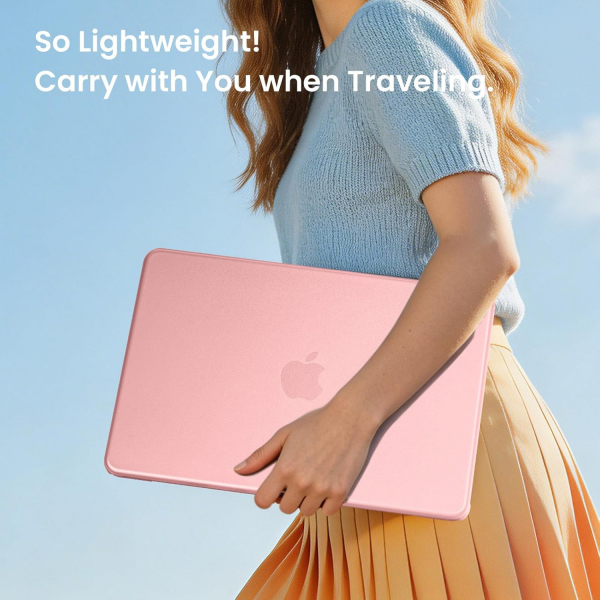 BlueSwan Kaymaz Y�zey MacBook Neo Laptop K�l�f�-Blush Clear