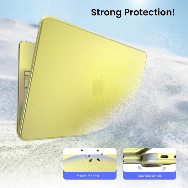 BlueSwan Kaymaz Y�zey MacBook Neo Laptop K�l�f�-Citrus Clear