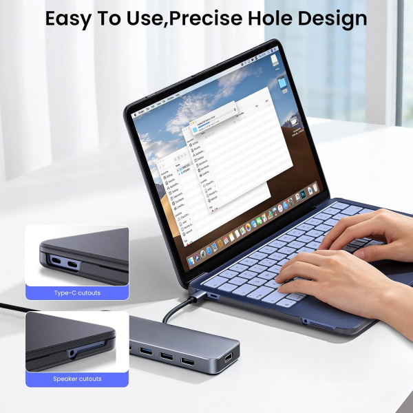 BlueSwan Kaymaz Y�zey MacBook Neo Laptop K�l�f�-Matte Black