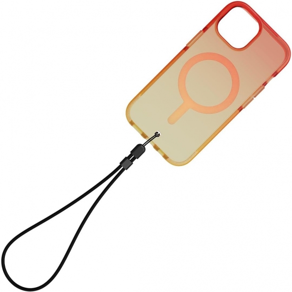 BodyGuardz Ace Pro Serisi Apple iPhone 15 MagSafe Uyumlu Klf (MIL-STD-810G)-Orange Yellow 