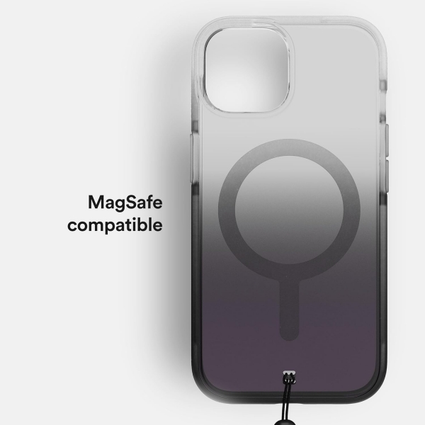 BodyGuardz Ace Pro Serisi Apple iPhone 15 MagSafe Uyumlu Klf (MIL-STD-810G)-Clear Black